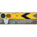 British Railways (Southern Region) enamel DISTANT SIGNAL ARM, complete with spectacle and