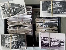 From the David Harvey Photographic Archive: a box of c700 b&w, postcard-size PHOTOGRAPHS of Bradford