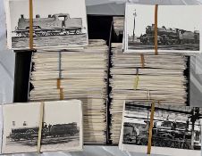 From the David Harvey Photographic Archive: a box of c1,400 b&w, postcard-size PHOTOGRAPHS of LMS