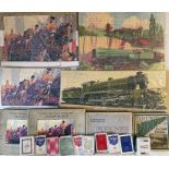 Misc railway-related items comprising 4 JIGSAWS and 12 packs of PLAYING CARDS. The jigsaws, all