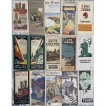 Good quantity (14) of 1920s/30s RAILWAY TRAVEL BROCHURES. All bar one (GER) are post-Grouping and