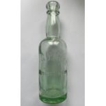 Great Western Railway (GWR) glass BEER BOTTLE (clear variant) marked with company title and '