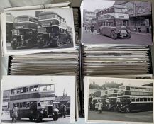 From the David Harvey Photographic Archive: a box of c1,300 b&w, postcard-size PHOTOGRAPHS of