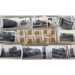 Set of 100 35mm 1950s RAILWAY NEGATIVES plus a good number of matching prints taken by the late