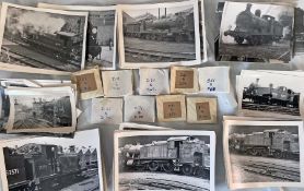 Set of 90 35mm 1950s RAILWAY NEGATIVES plus a good number of matching prints taken by the late David