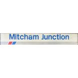 Network SouthEast STATION PLATFORM SIGN from Mitcham Junction, formerly a junction between the
