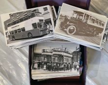From the David Harvey Photographic Archive: a box of c500 b&w, postcard-size PHOTOGRAPHS of Burton