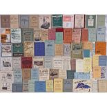 Large quantity (70+) of mostly 1920s-1960s BUS TIMETABLE BOOKLETS & CARD LEAFLETS. Most are