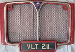 Routemaster RADIATOR GRILLE ASSEMBLY ex-RM 211. The complete fibreglass unit with stainless steel