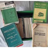 Large quantity (60+) of 1950s-60s Bristol Omnibus Co TIMETABLE BOOKLETS. Generally in good to very