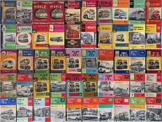 Large quantity (50) of 1950s/60s Ian Allan ABC BOOKLETS of British Bus Fleets. Huge variety of