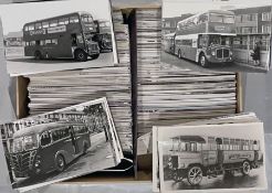From the David Harvey Photographic Archive: a box of c1,100 b&w, postcard-size PHOTOGRAPHS of