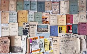 Large quantity (c70) of bus TIMETABLE/FARETABLE BOOKLETS etc (35 of, mainly 1940s/50s)) and