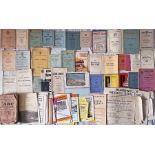 Large quantity (c70) of bus TIMETABLE/FARETABLE BOOKLETS etc (35 of, mainly 1940s/50s)) and