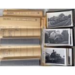 Selection (approx 280) of 35mm RAILWAY NEGATIVES plus many matching prints taken by the late David