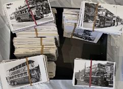 From the David Harvey Photographic Archive: a box of 850+ b&w, postcard-size PHOTOGRAPHS of London