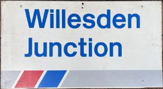 Network SouthEast STATION SIGN from Willesden Junction on the West London and North London Lines now