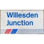 Network SouthEast STATION SIGN from Willesden Junction on the West London and North London Lines now