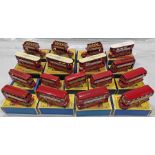 Good quantity (17) of Matchbox die-cast, boxed MODELS of London buses, trams & trolleybuses