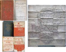 Railway ephemera (6 items): c1860s Crutchley's RAILWAY MAP of Hampshire & IoW (worn, no cover), 1900