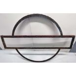 London Underground platform bullseye FRAME, believed to be ex-Amersham station. Measures 60" wide by