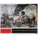 1957 British Railways quad-royal POSTER by Terence Cuneo 'Progress - Every week British Railways