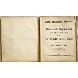 1851 South Yorkshire Railway RULE BOOK. The SYR (full title ' the South Yorkshire, Doncaster and