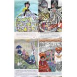 Selection (4) of 1960s London Transport double-royal POSTERS comprising 1967 Victoria & Albert
