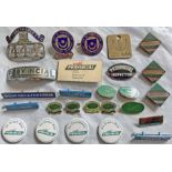 Good quantity (26) of bus CAP & LAPEL BADGES from Portsmouth City Transport, Provincial and