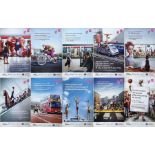 Selection (10) of Transport for London double-royal POSTERS for the 2012 London Olympic Games and