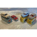 Selection (4) of Dinky Toy and Tri-ang Spot-On 1/42-scale die-cast MODEL CARS comprising Spot-On 267