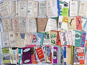 Very large quantity (150+) of London Transport TIMETABLE & PUBLICITY LEAFLETS, mainly 1930s -