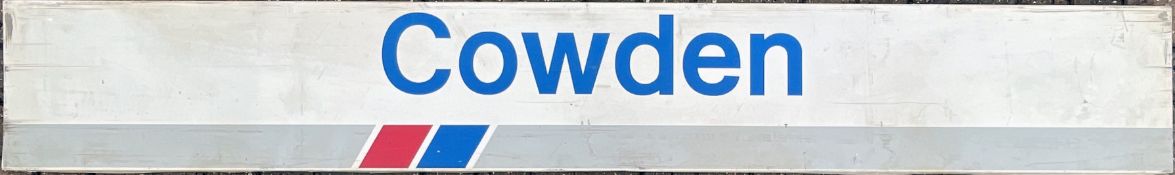 Network SouthEast STATION PLATFORM SIGN from Cowden, the former LBSCR station on the line from Oxted