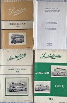Southdown Motors Services official material comprising 3 x DIRECTORS TOUR FOLDERS for 1957, 1959 and