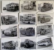 Very large quantity (700+) of 5" x 3.5", b&w PHOTOGRAPHS of buses and coaches mostly taken in the