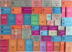 Large quantity (60) of 1930s-60s (a couple are 1970s) London Transport LOCAL ROAD & RAIL TIMETABLE