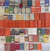 Large quantity (80 ) of 1930s-70s (most are 1950s/60s) bus TIMETABLE BOOKLETS etc (incl a 1931