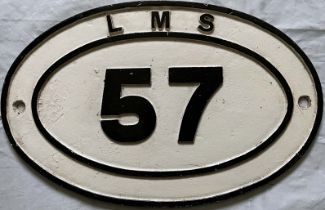 LMS cast-iron BRIDGE PLATE 57. Measure 17.5" x 11" (45cm x 28cm) and is in very good condition, face