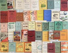 Large quantity (50) of 1920s onwards BUS TIMETABLE BOOKLETS from operators H-P. A good proportion