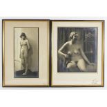 E. Lentz (Scottish, 20th century), "Interlude" and "Innocence Unconcerned", Two 1930s photographic