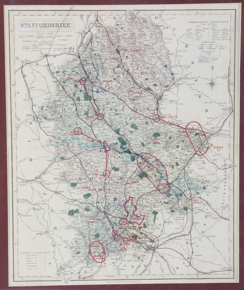 After Robert Morden (1650 – 1703), SHROP SHIRE, an uncoloured engraved map on laid paper depicting - Image 5 of 7