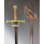 A British 1821 pattern Light Cavalry officer's sword, the 83cm steel curved fullered blade with