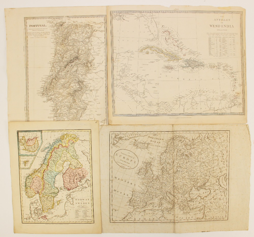 A collection of eleven unframed continental, country and regional maps, 18th century and later, to - Image 3 of 6