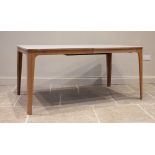 An Ebbe Gehl for John Lewis Mira ceramic top eight-ten seater extending dining table, with limed oak