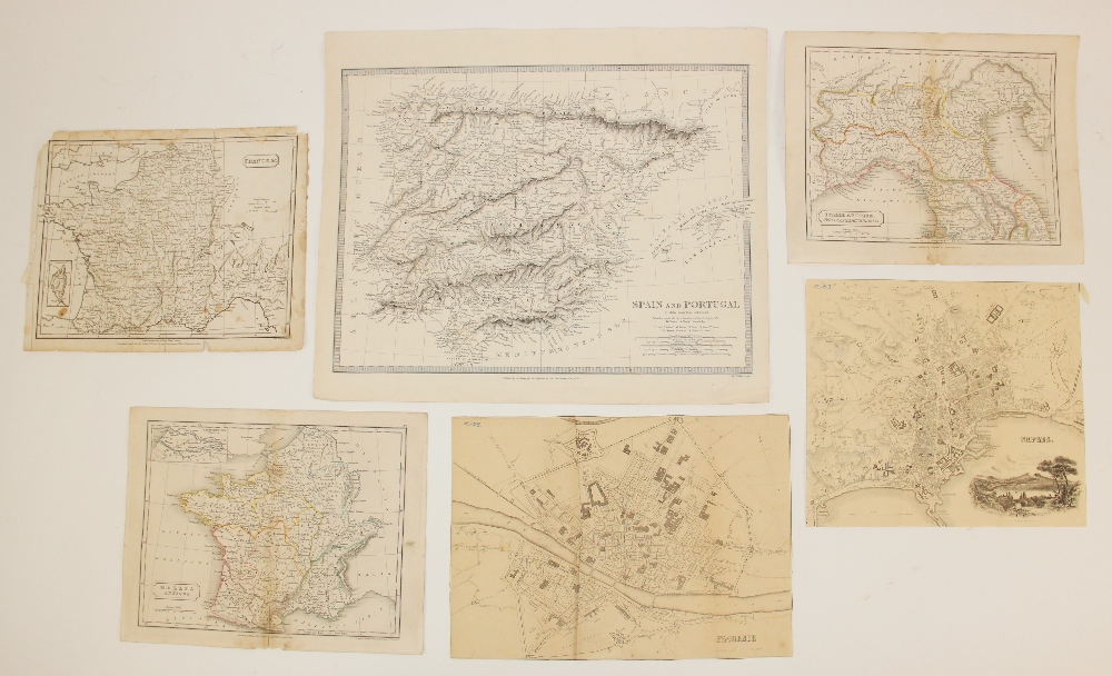 A collection of eleven unframed continental, country and regional maps, 18th century and later, to - Image 5 of 6