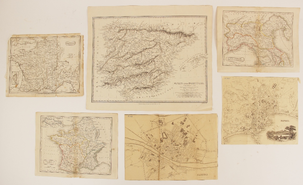 A collection of eleven unframed continental, country and regional maps, 18th century and later, to - Image 6 of 6