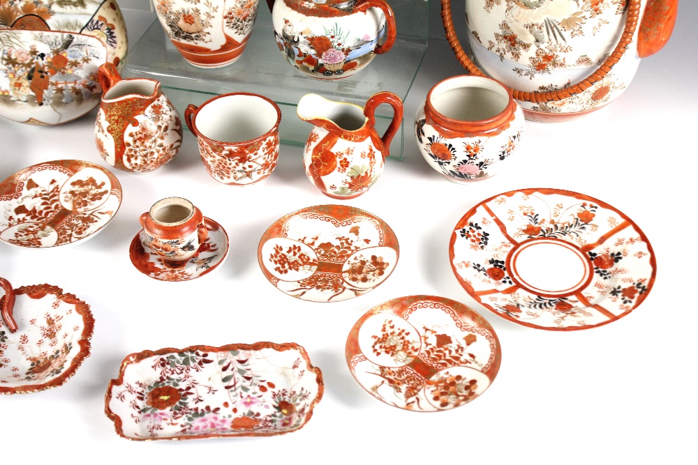 A selection of Japanese Kutani porcelain wares, Meiji period (1868-1912) and later, to include a - Image 4 of 4