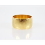 A 22ct gold wedding band, marks for 'HS', London 1973, size N 1/2, weight 8.3gms