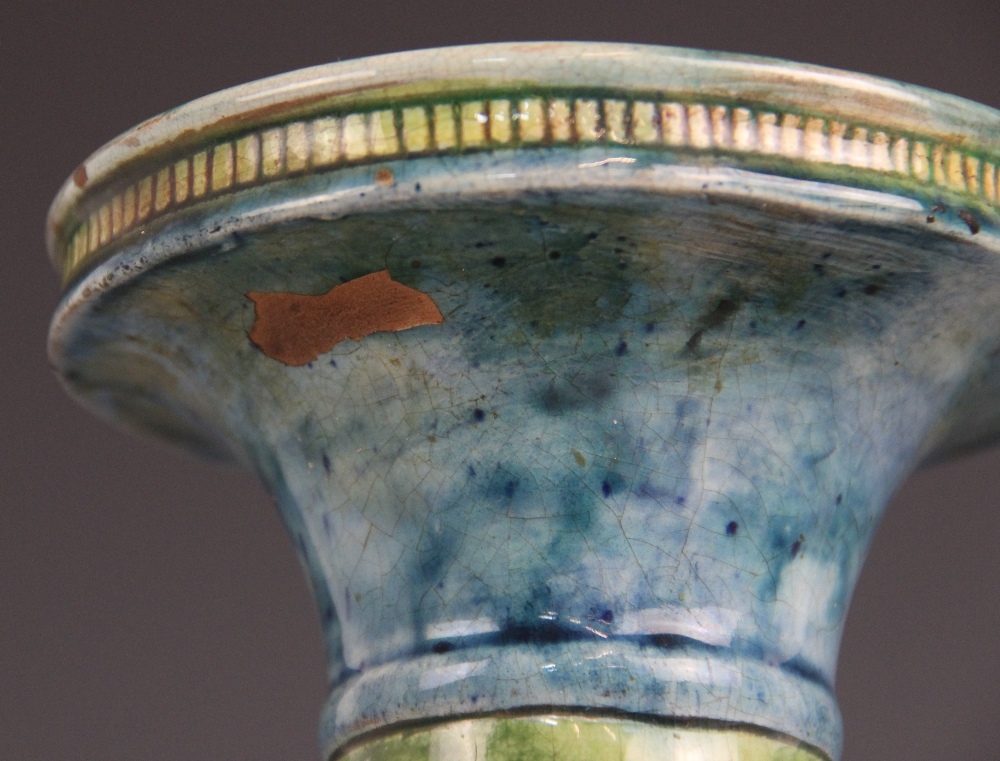 An Arts & Crafts Della Robbia Pottery "Dutch" vase, late 19th century, of squat baluster form with - Image 5 of 12