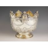 A Victorian presentation bowl, Daniel & Charles Houle, London 1882, of circular form on domed